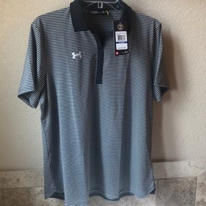 Under Armour Tops - Under Armour Women’s Clubhouse Polo Black Stripes Under Armour Tops - Under Armour Women’s Clubhouse Polo Black Stripes